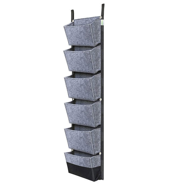 Jardinière murale verticale à 6 poches, 107 x 30 cm – Sac de culture pour fleurs, légumes et fruits, article de jardinage pour la maison
