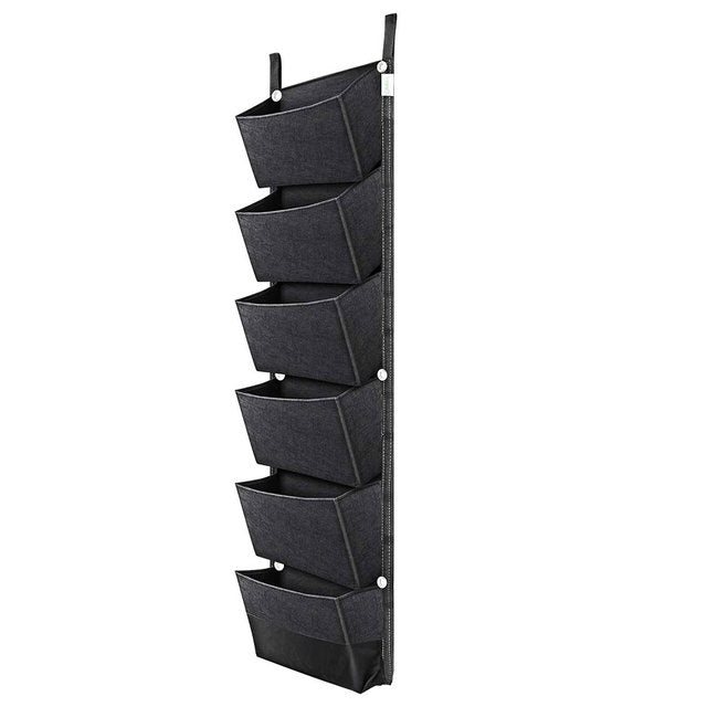 Jardinière murale verticale à 6 poches, 107 x 30 cm – Sac de culture pour fleurs, légumes et fruits, article de jardinage pour la maison
